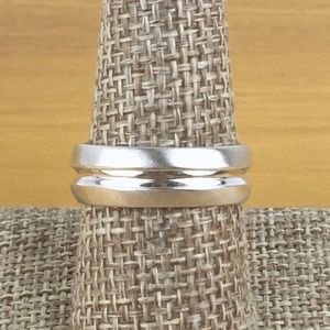 Vintage Line Band Sterling Silver Ring Size 8.5 - 8.75
